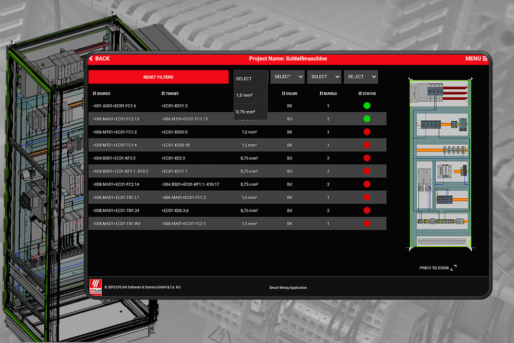 Eplan presenteert nieuwe Smart Wiring Applicatie  Eenvoudiger bedraden van schakelkasten